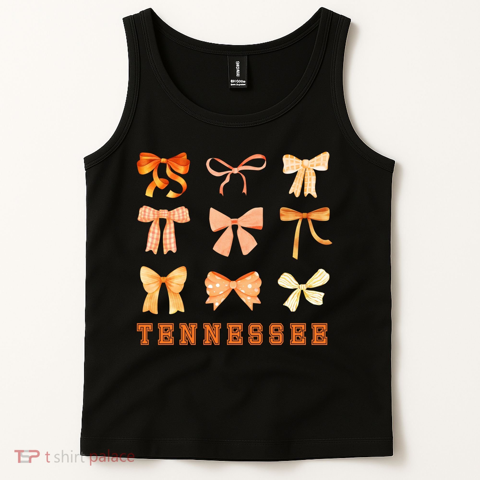 Tennessee TN Coquette Bow State Pride Tank Top