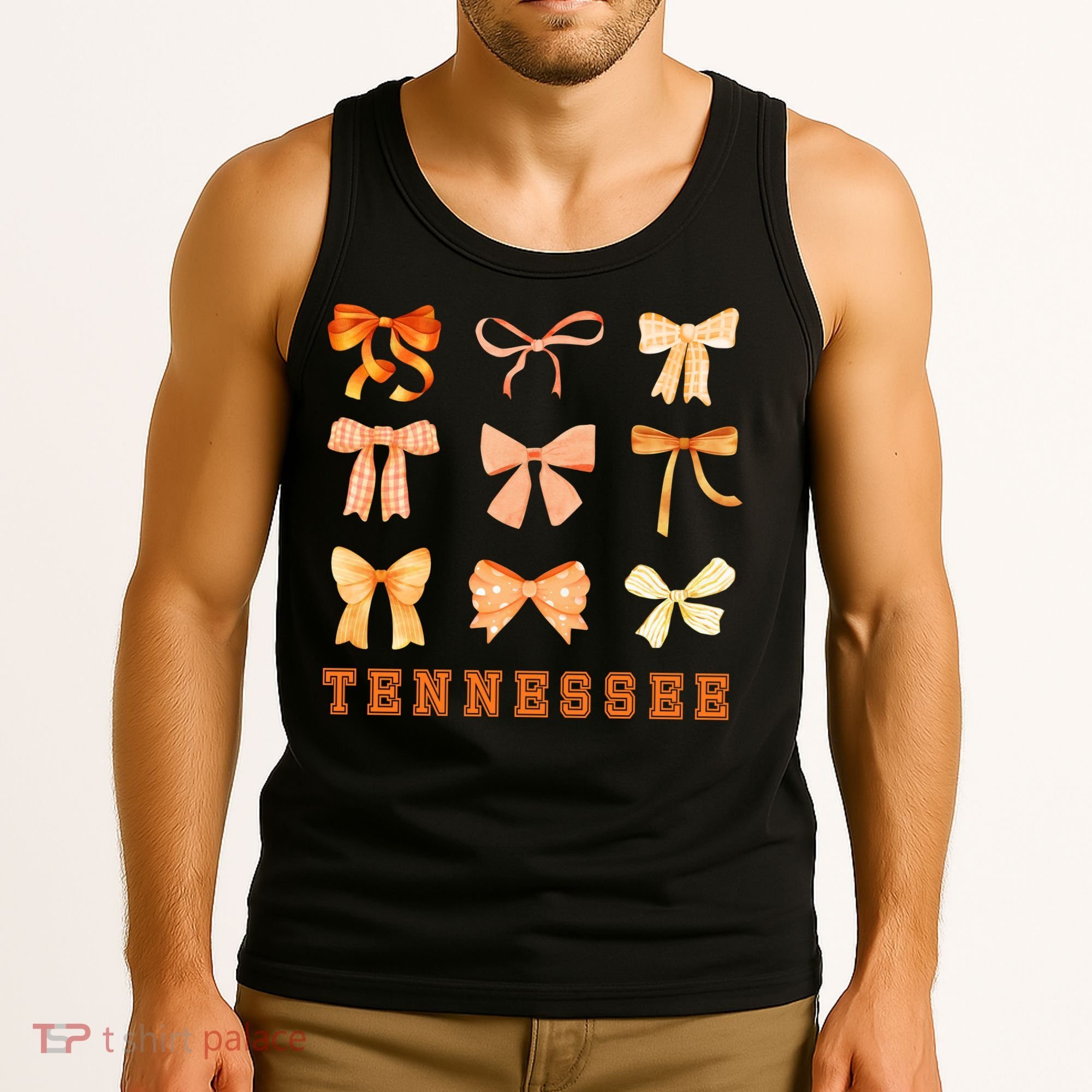Tennessee TN Coquette Bow State Pride Tank Top