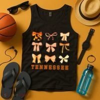 Tennessee TN Coquette Bow State Pride Tank Top thumb 4
