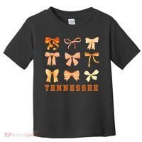 Tennessee TN Coquette Bow State Pride Toddler T-Shirt thumb 0