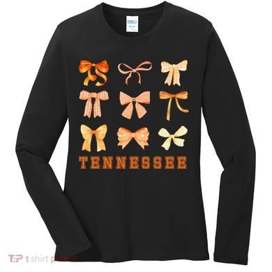 Tennessee TN Coquette Bow State Pride Women's Long Sleeve Shirt