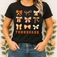 Tennessee TN Coquette Bow State Pride Women's T-Shirt thumb 2