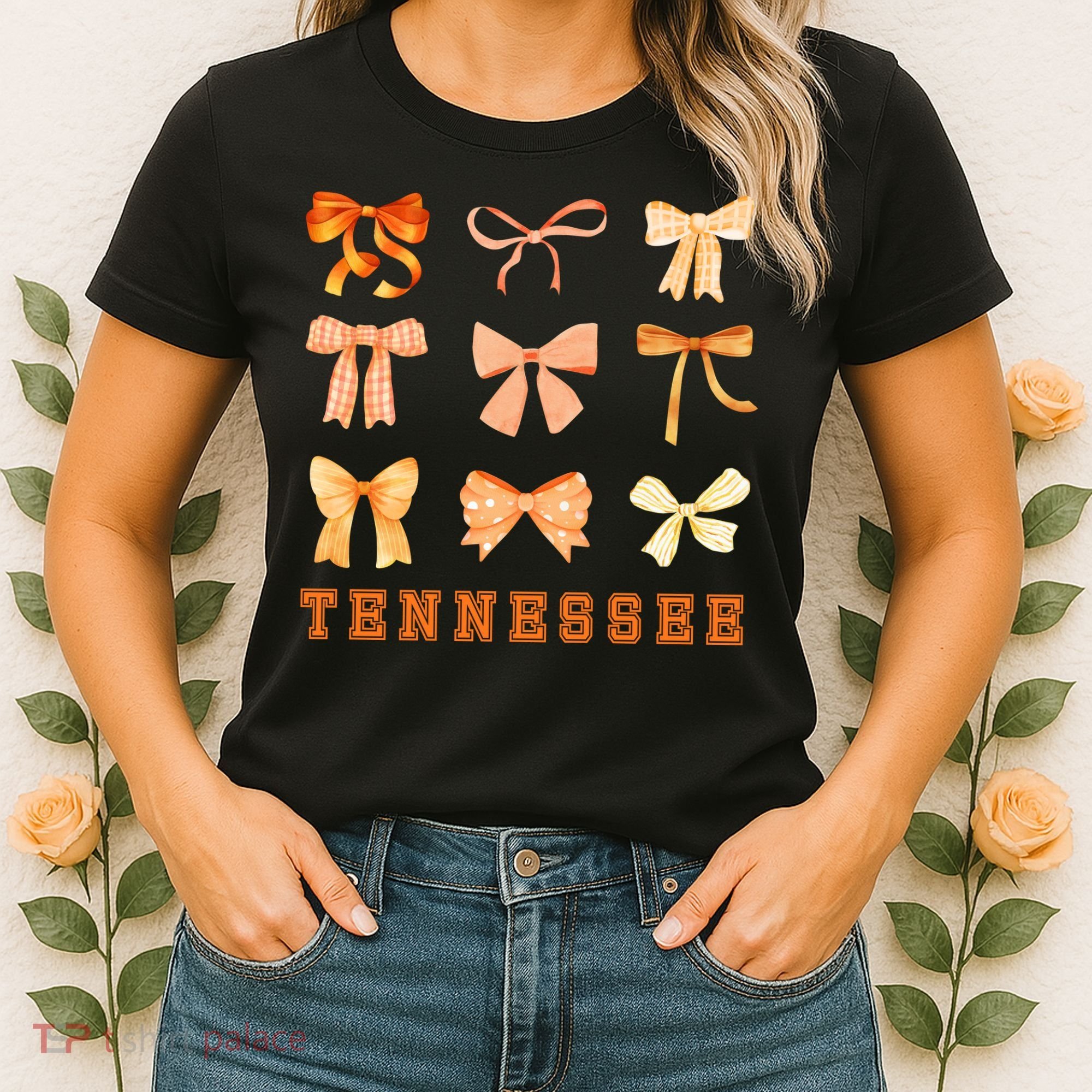 Tennessee TN Coquette Bow State Pride Women's T-Shirt