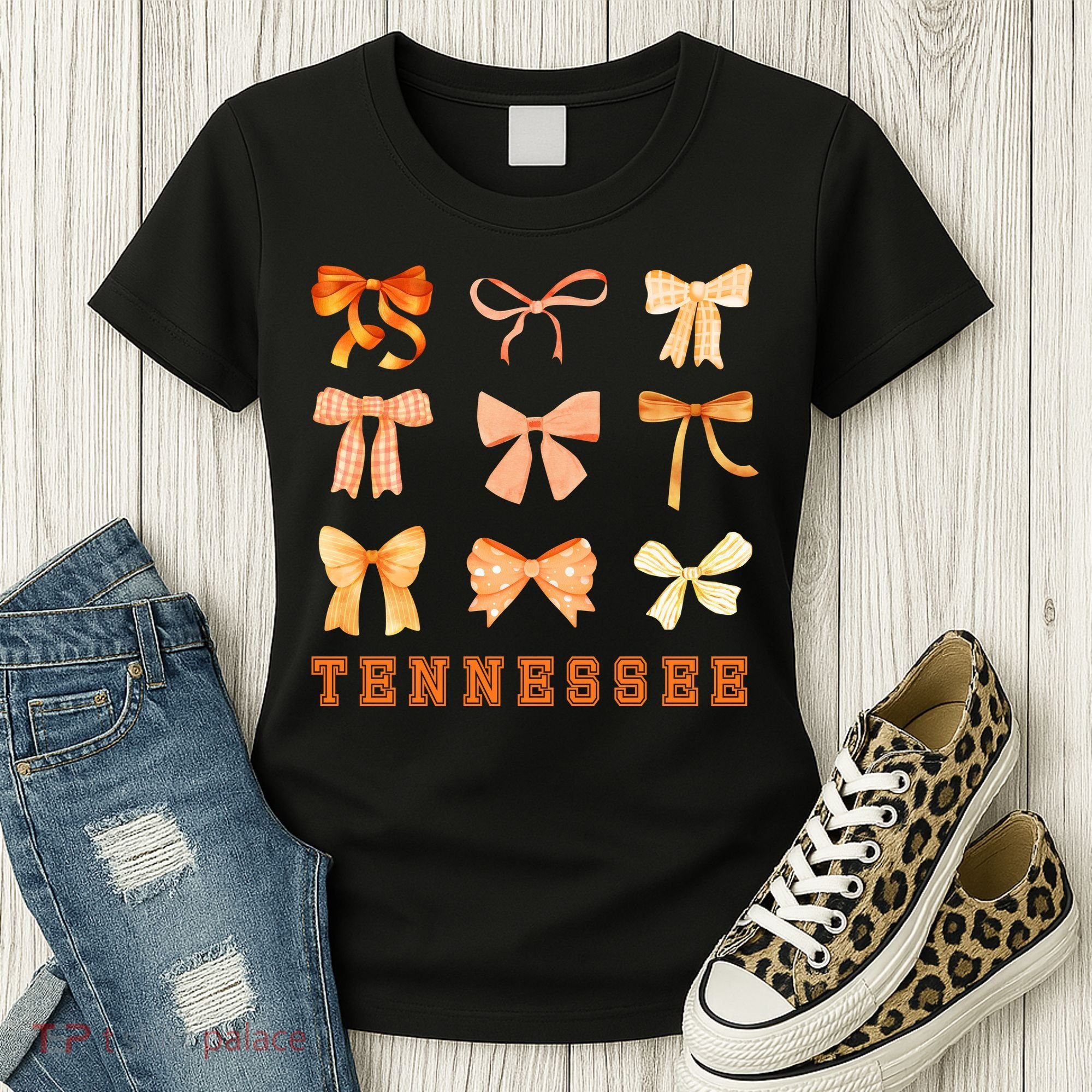 Tennessee TN Coquette Bow State Pride Women's T-Shirt