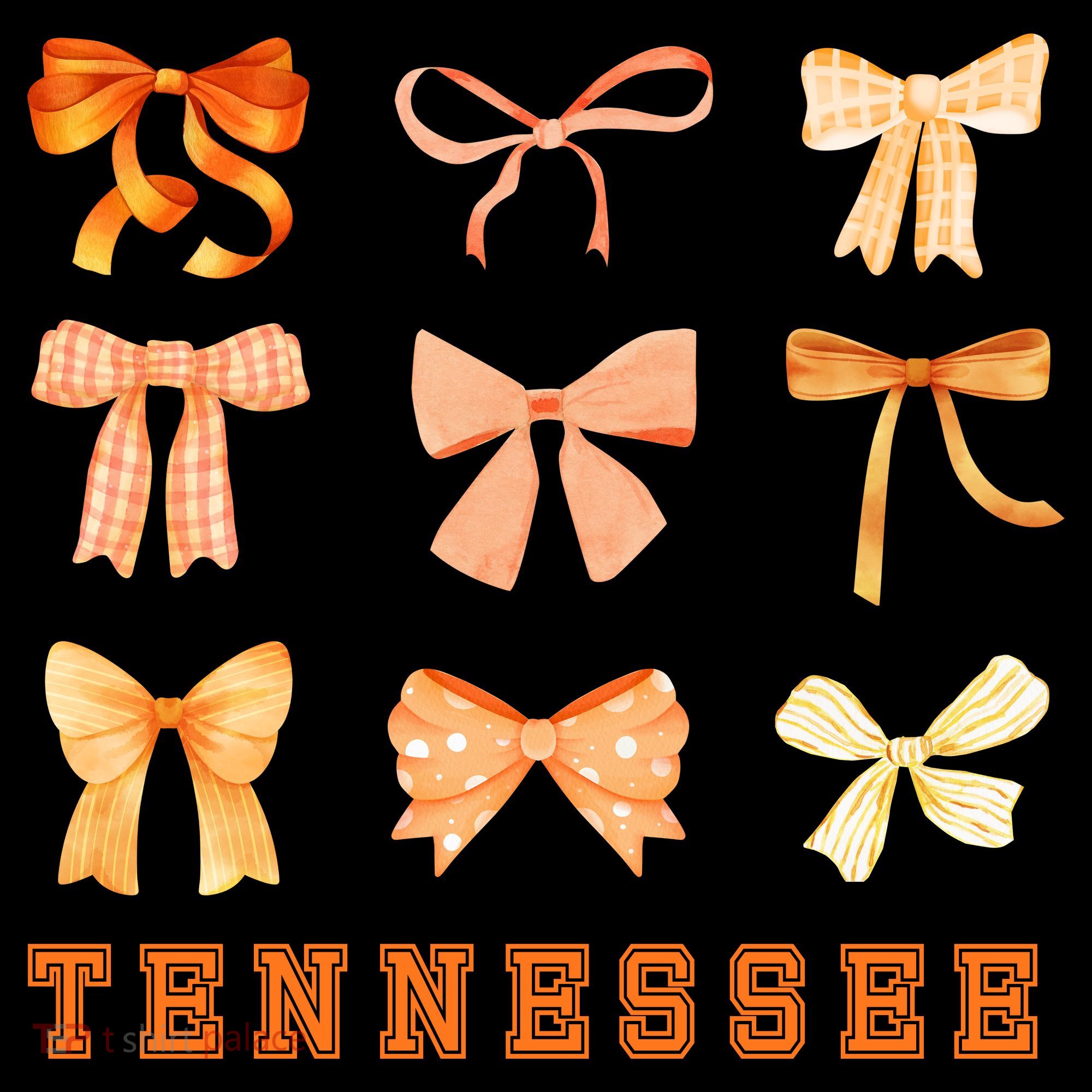 Tennessee TN Coquette Bow State Pride Women's T-Shirt