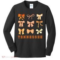 Tennessee TN Coquette Bow State Pride Kids Long Sleeve Shirt thumb 0