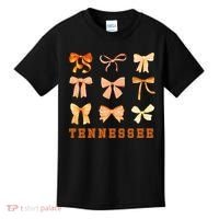 Tennessee TN Coquette Bow State Pride Kids T-Shirt thumb 0