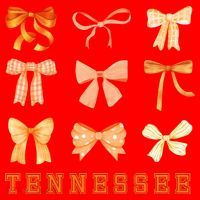 Tennessee TN Coquette Bow State Pride Santa Hat thumb 1