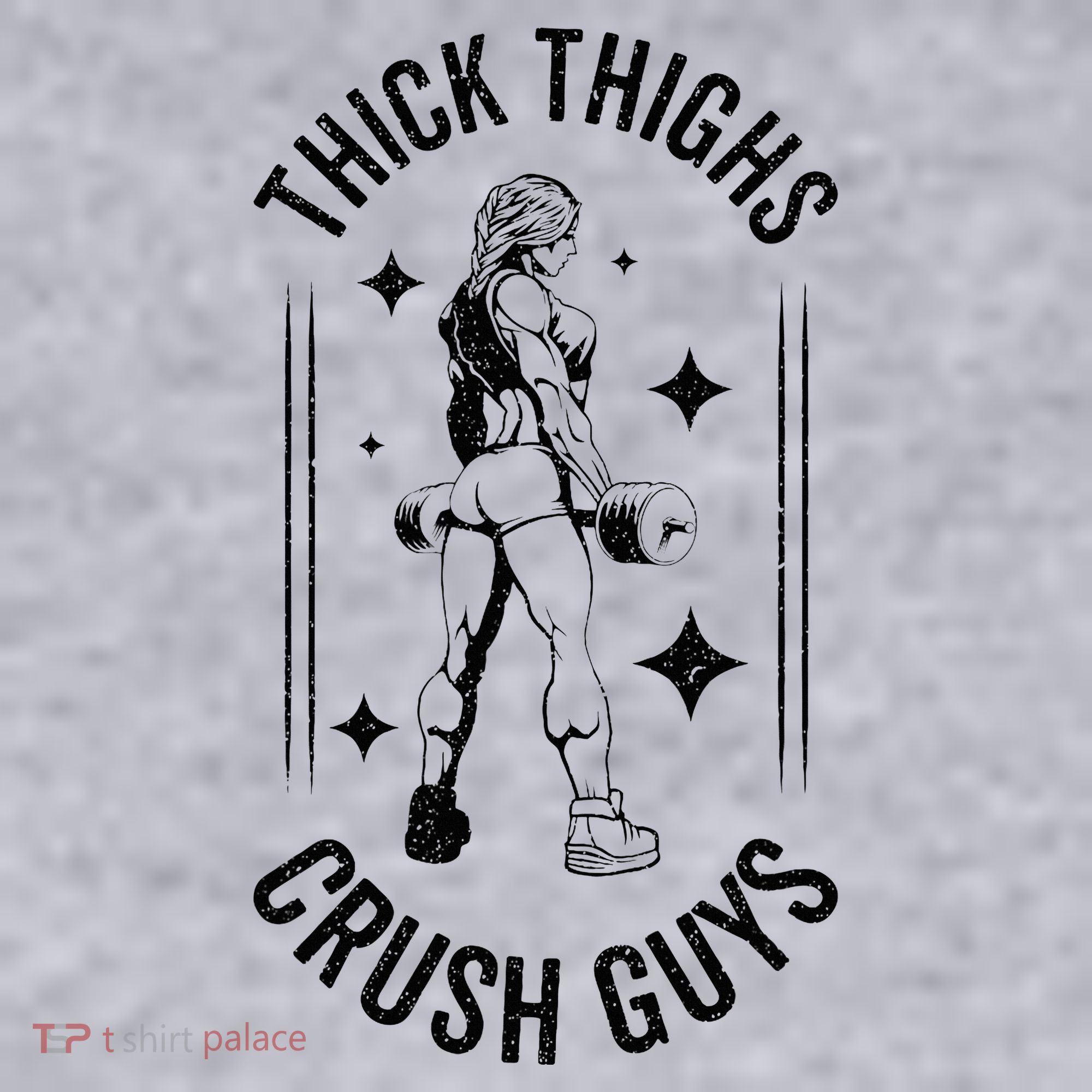 Thick Thighs Crush Guys Gym Workout Fitness Bodybuilding Women's Sweatshirt