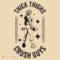 Thick Thighs Crush Guys Gym Workout Fitness Bodybuilding Tote Bag thumb 4