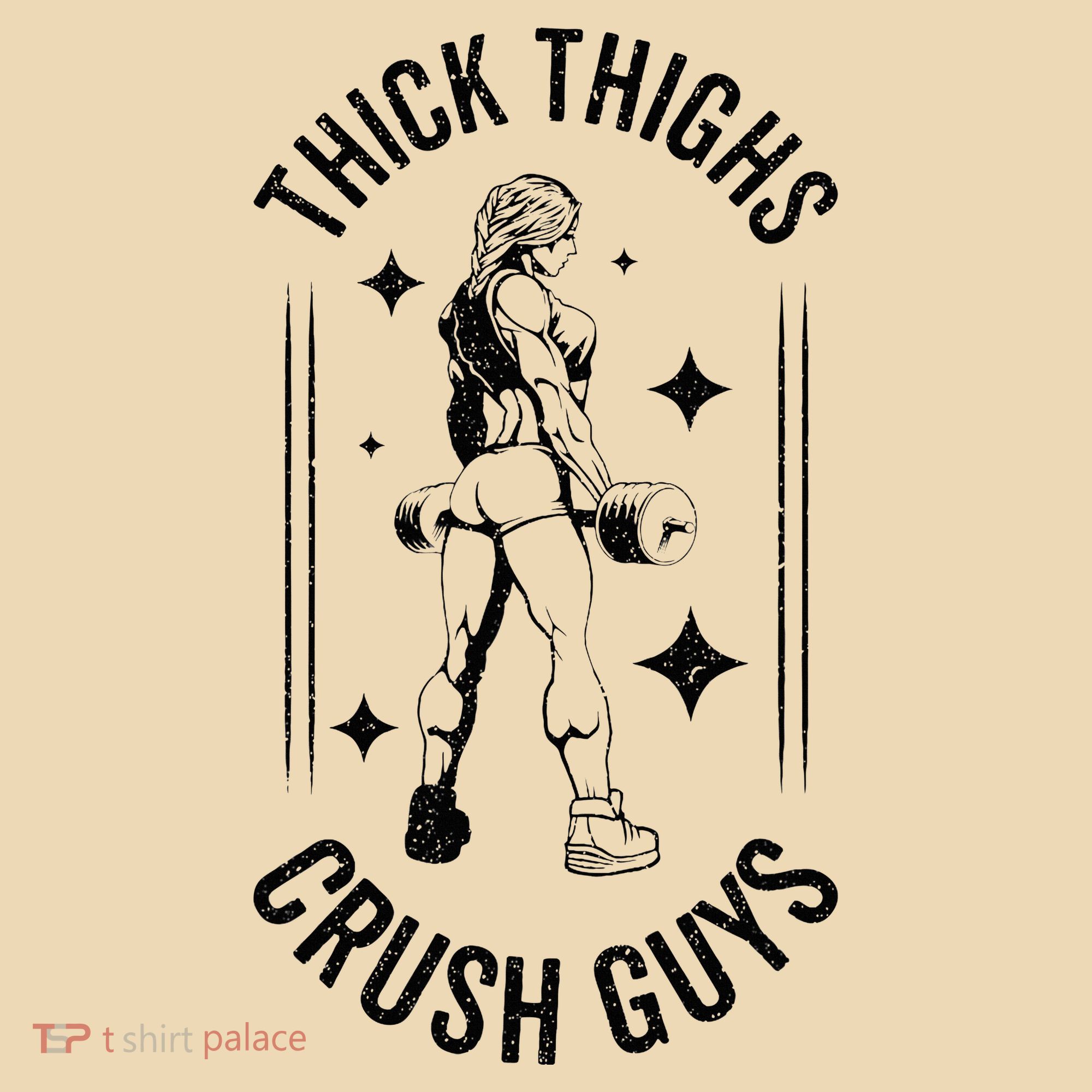 Thick Thighs Crush Guys Gym Workout Fitness Bodybuilding Tote Bag