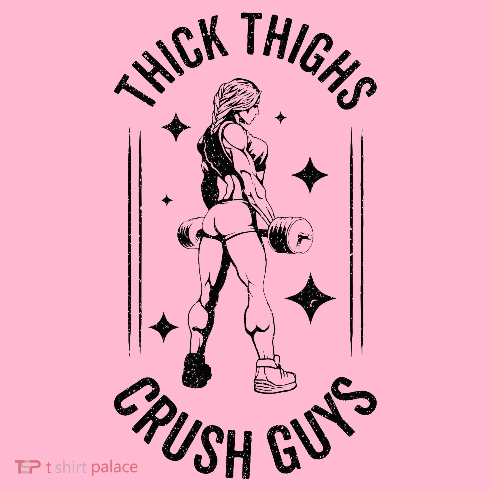 Thick Thighs Crush Guys Gym Workout Fitness Bodybuilding Coaster
