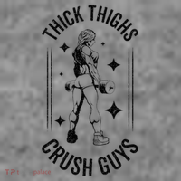Thick Thighs Crush Guys Gym Workout Fitness Bodybuilding Toddler Hoodie thumb 2