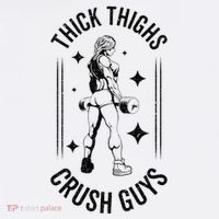Thick Thighs Crush Guys Gym Workout Fitness Bodybuilding Long Sleeve Shirt thumb 2