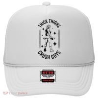 Thick Thighs Crush Guys Gym Workout Fitness Bodybuilding Hat thumb 0