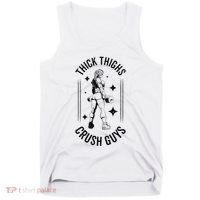 Thick Thighs Crush Guys Gym Workout Fitness Bodybuilding Tank Top thumb 0