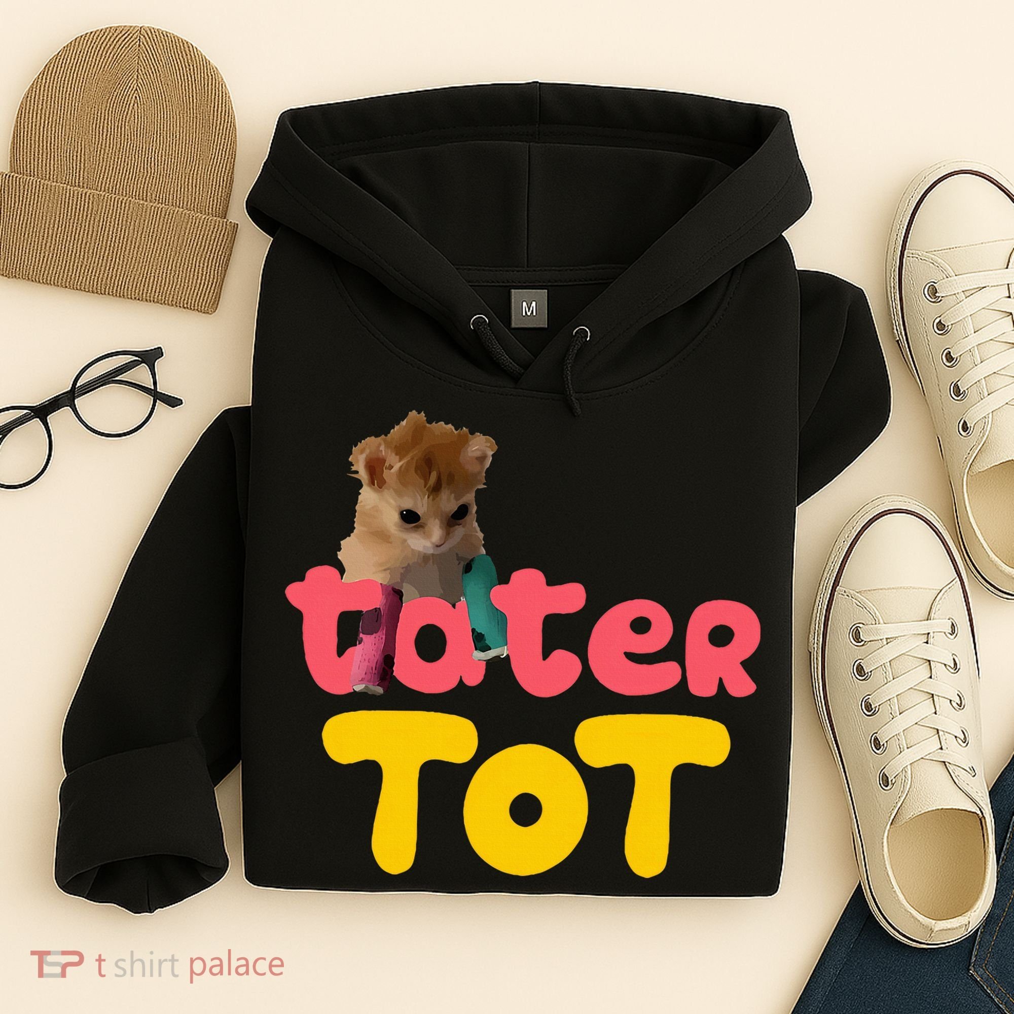 Tater Tot Cute Cat Hoodie