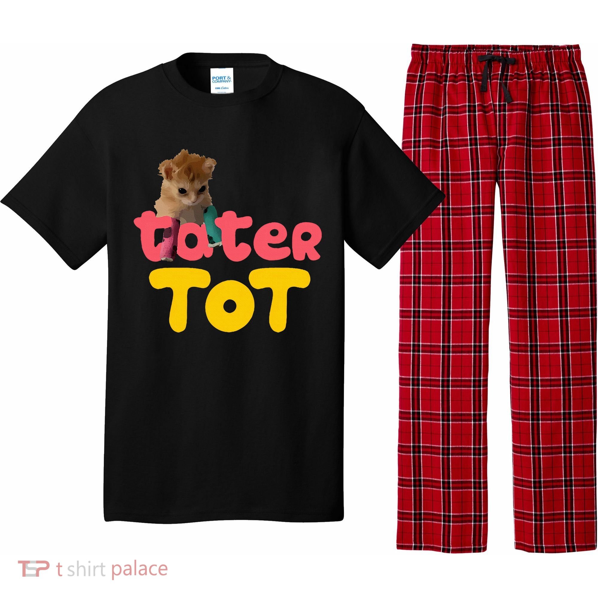 Tater Tot Cute Cat Pajama Set