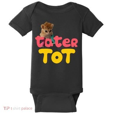 Tater Tot Cute Cat Baby Bodysuit