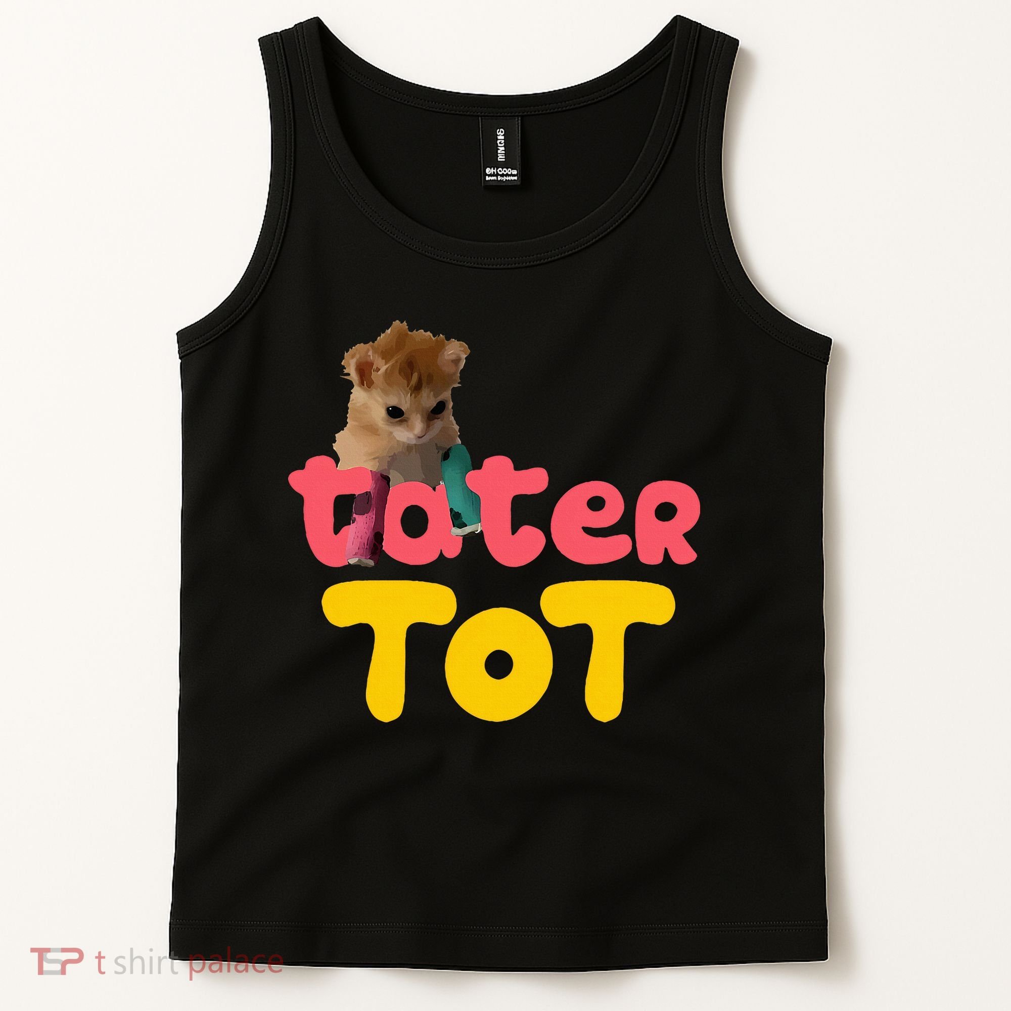 Tater Tot Cute Cat Tank Top