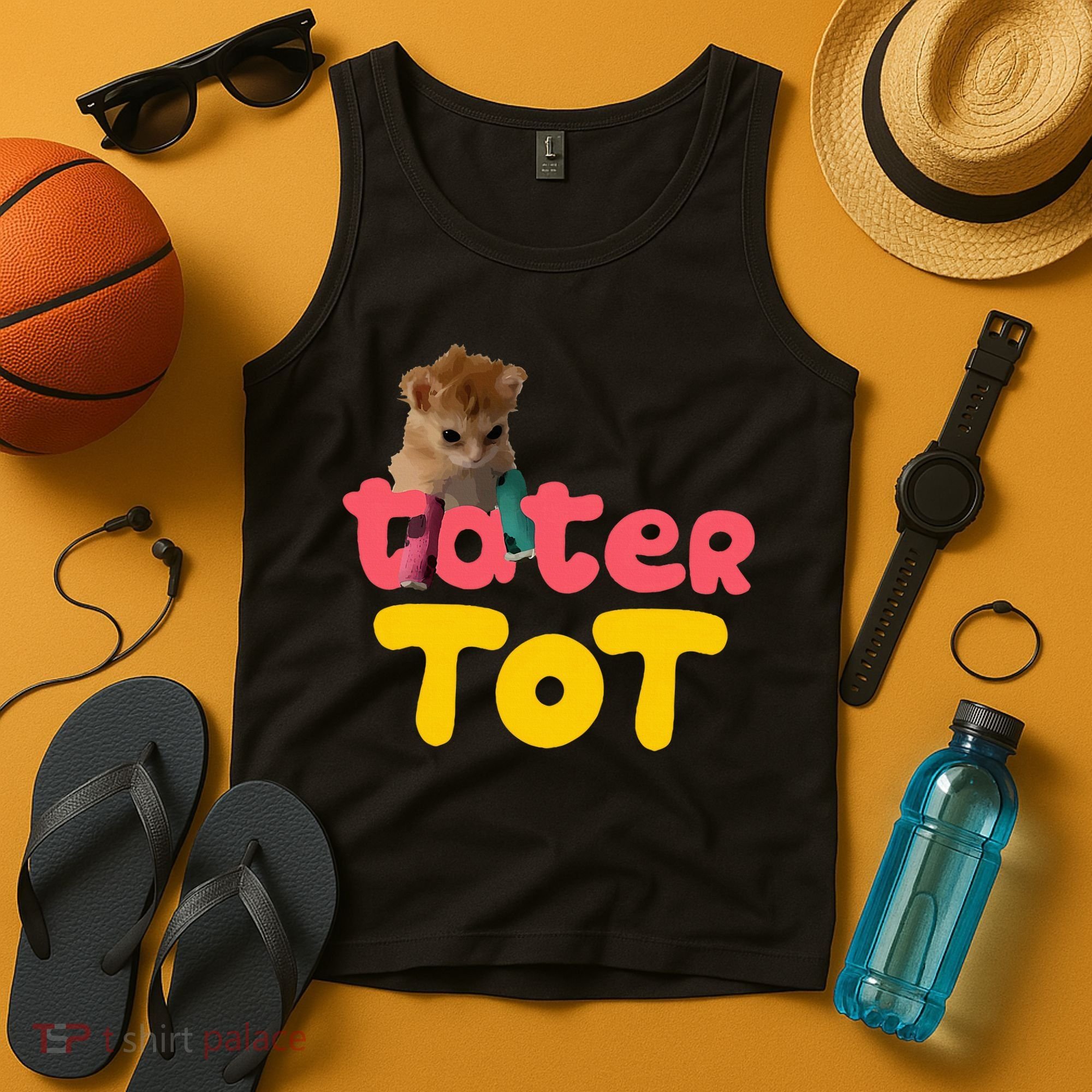 Tater Tot Cute Cat Tank Top