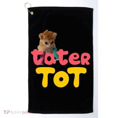 Tater Tot Cute Cat Golf Towel