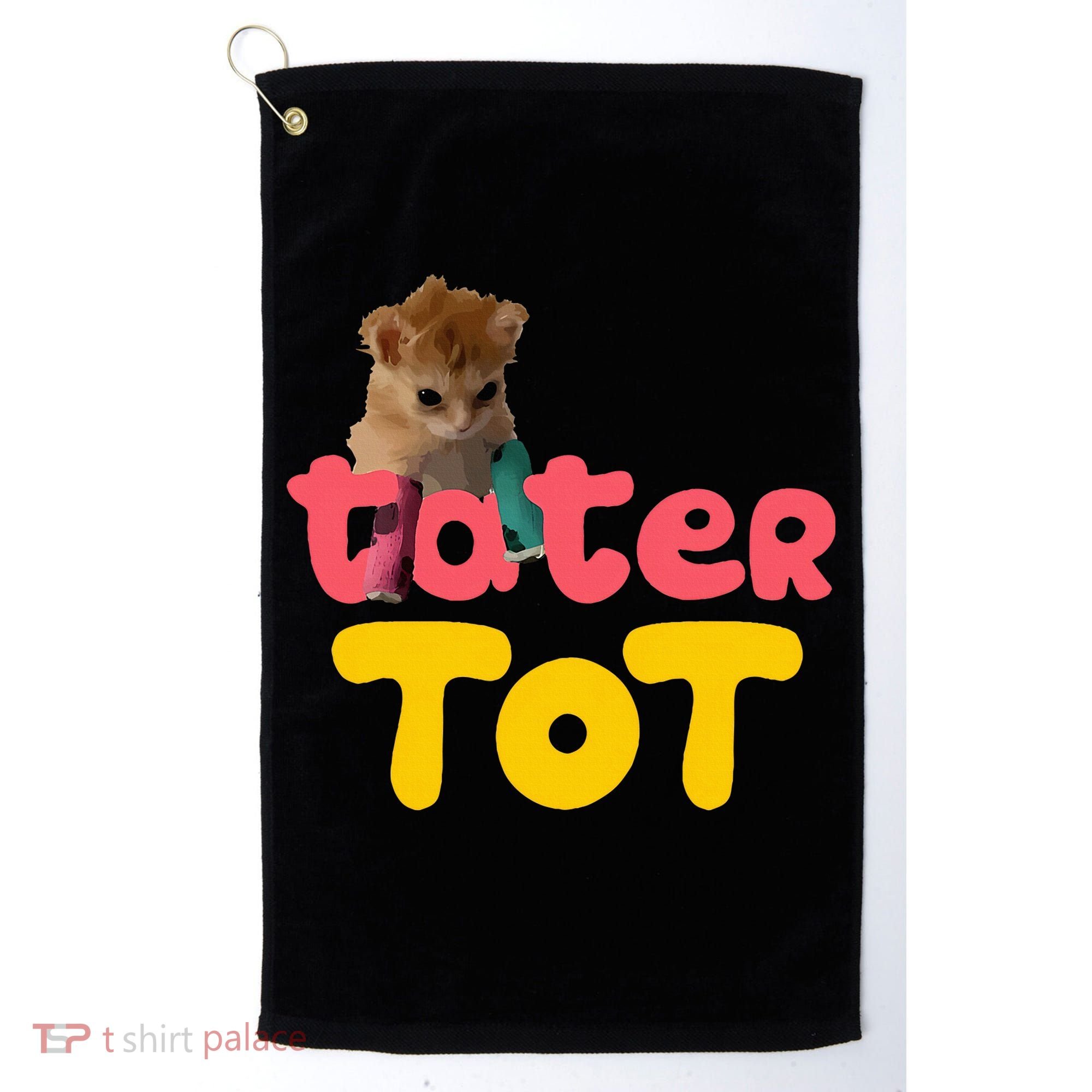 Tater Tot Cute Cat Golf Towel