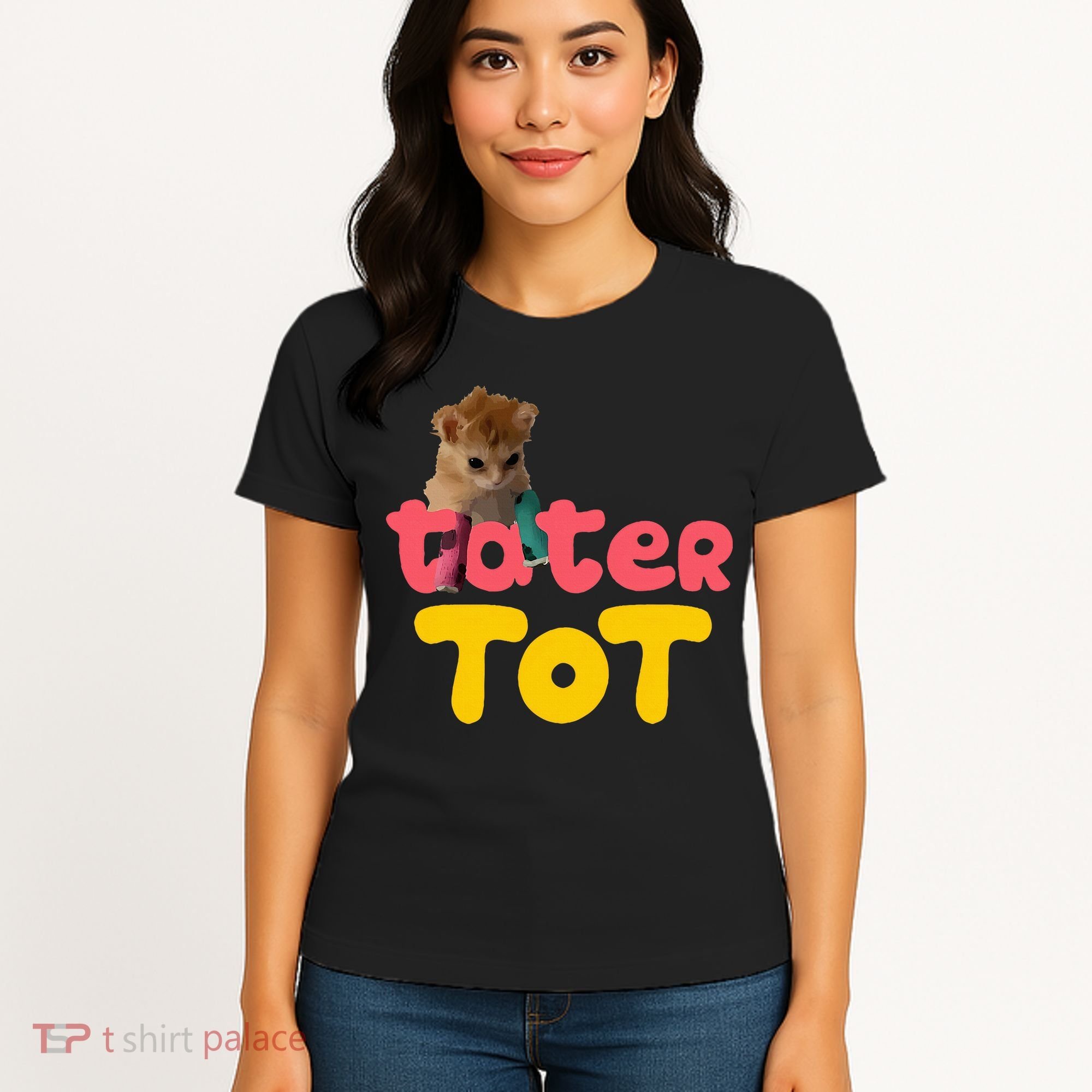 Tater Tot Cute Cat Women's T-Shirt