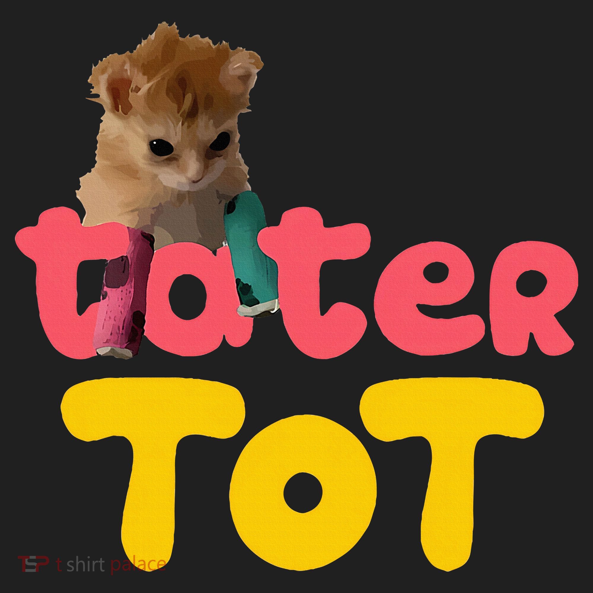 Tater Tot Cute Cat Plastic Christmas Ball Ornament
