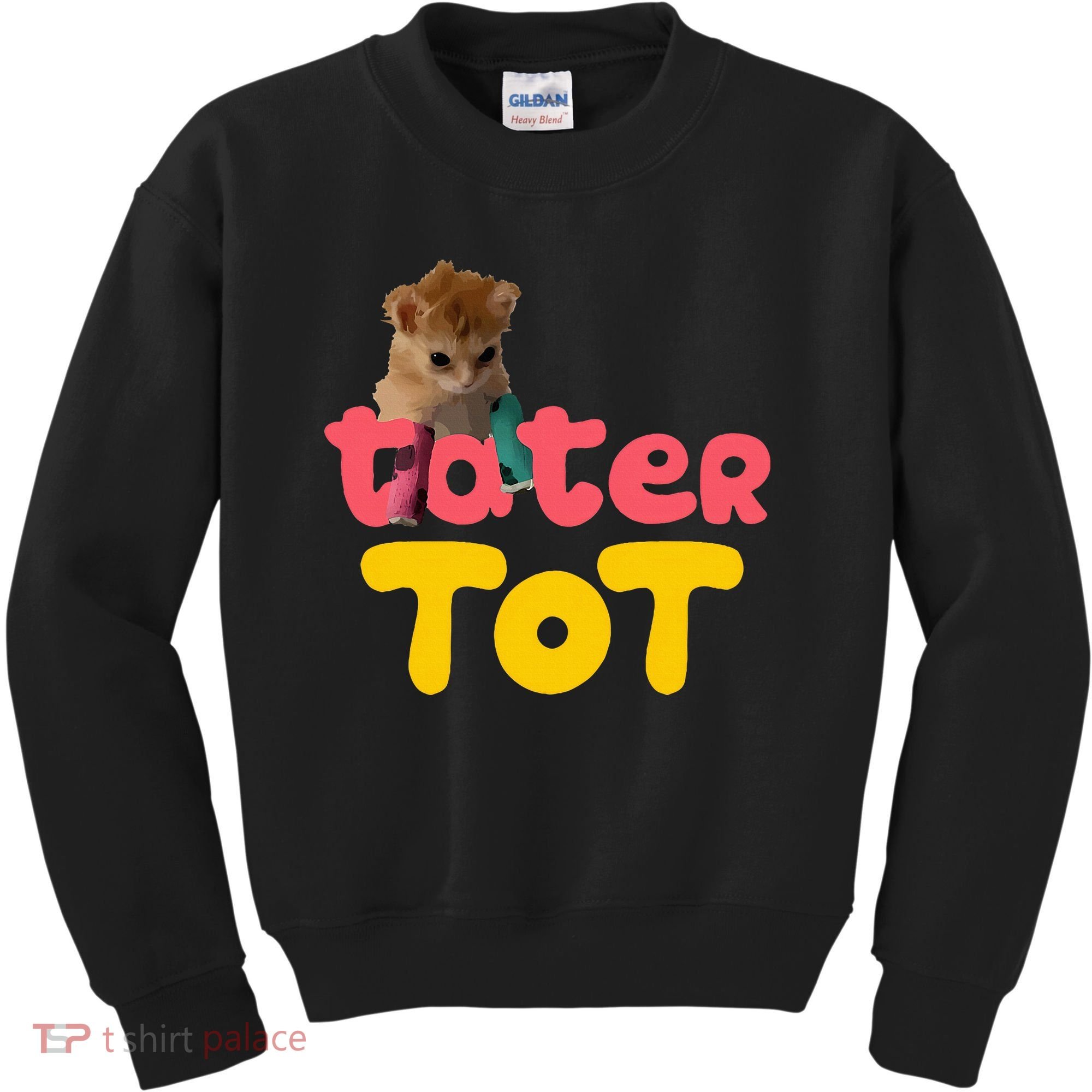 Tater Tot Cute Cat Kids Sweatshirt