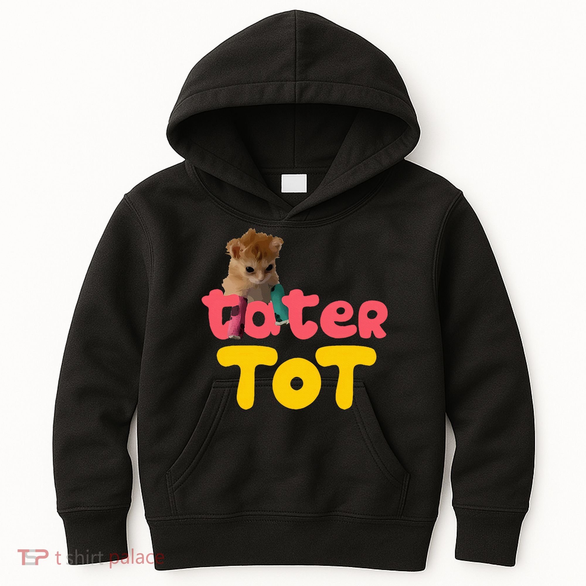 Tater Tot Cute Cat Kids Hoodie