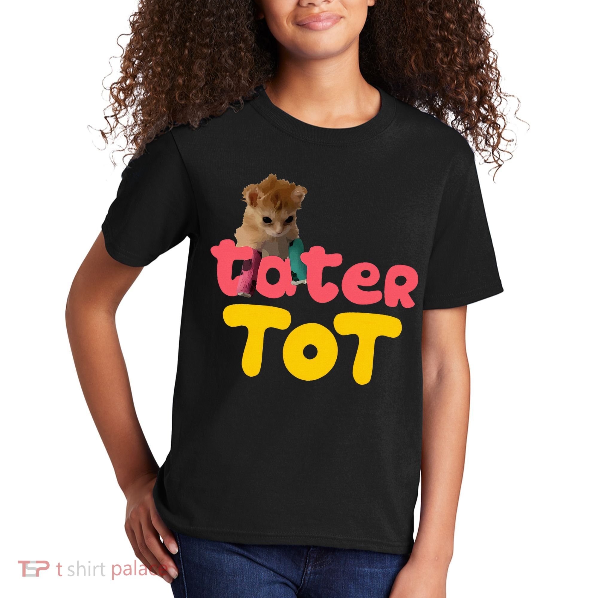 Tater Tot Cute Cat Kids T-Shirt