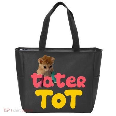 Tater Tot Cute Cat Tote Bag