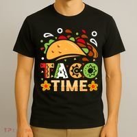 Taco Time, Cinco De Mayo T , Tacos T-Shirt thumb 3