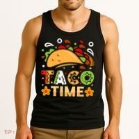 Taco Time, Cinco De Mayo T , Tacos Tank Top thumb 3