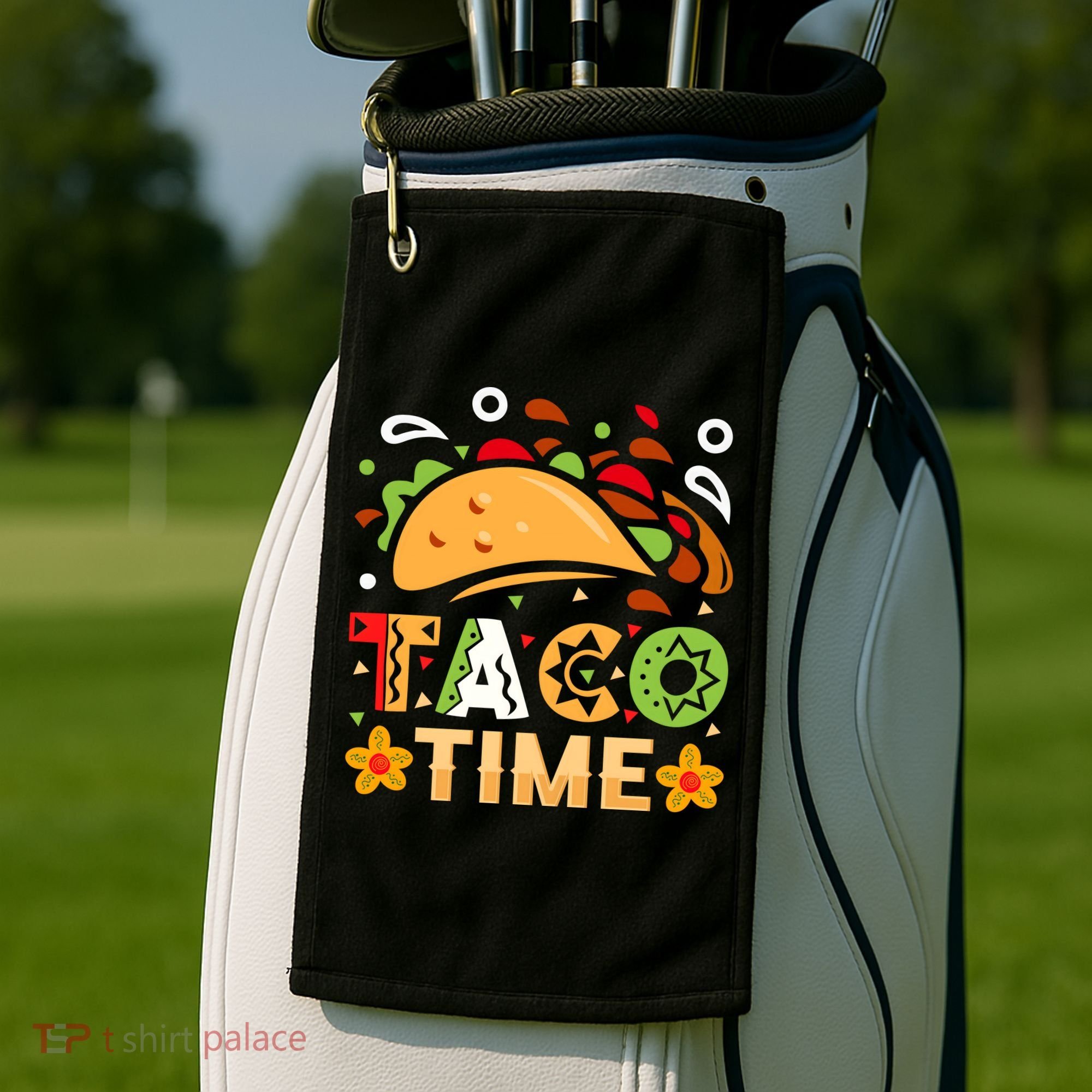 Taco Time, Cinco De Mayo T , Tacos Golf Towel