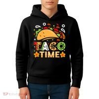 Taco Time, Cinco De Mayo T , Tacos Kids Hoodie thumb 4