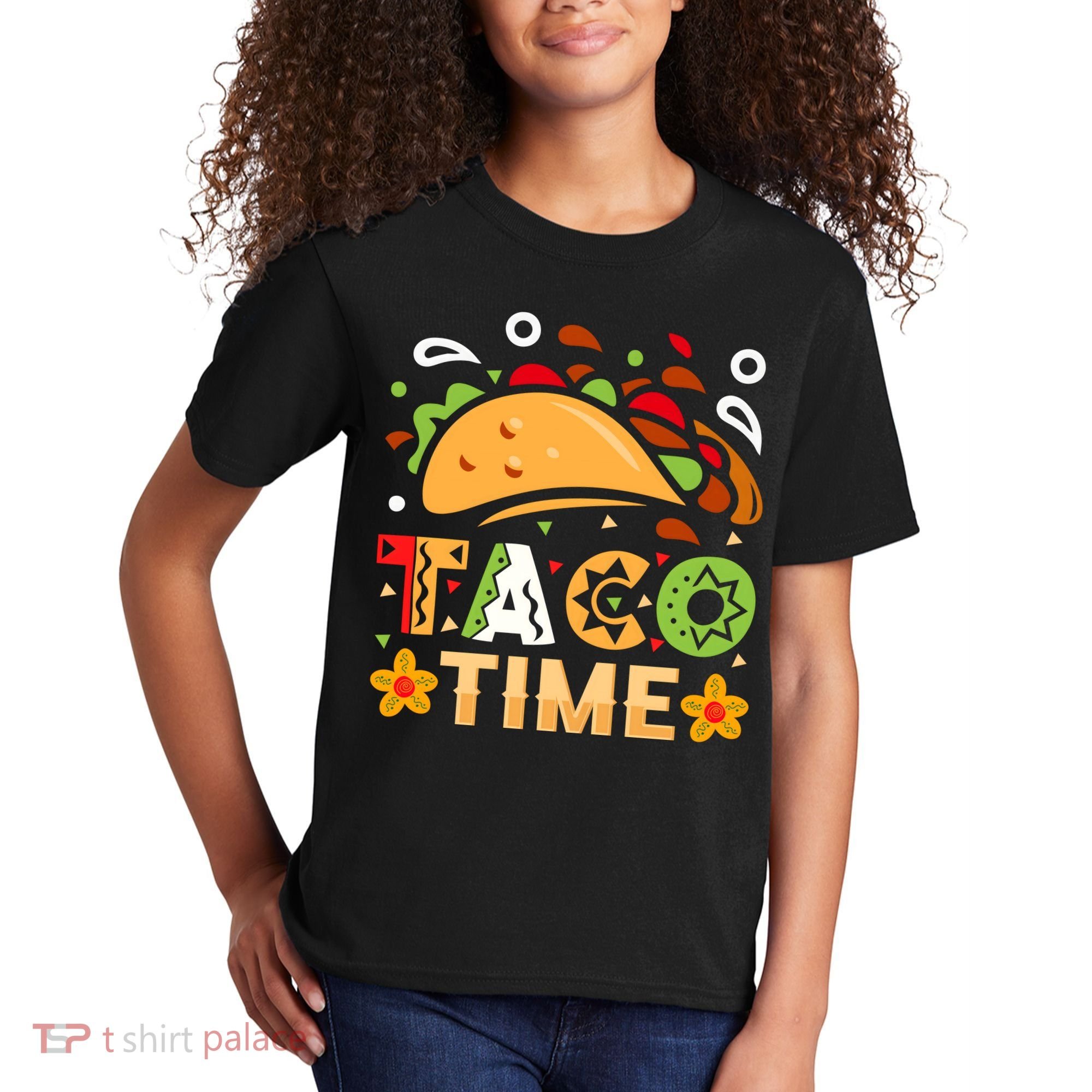 Taco Time, Cinco De Mayo T , Tacos Kids T-Shirt