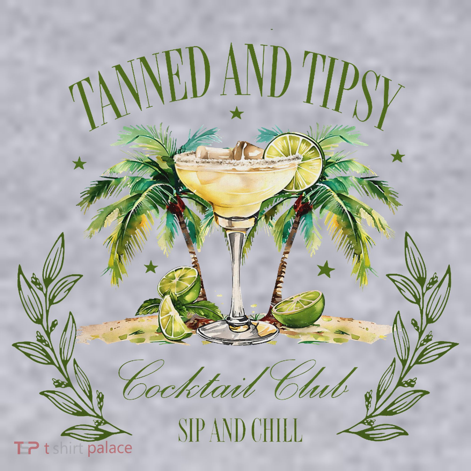 Tanned & Tipsy Cocktail Club Sip & Chill Summer Hawaii Beach Women's Sweatshirt
