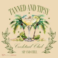 Tanned & Tipsy Cocktail Club Sip & Chill Summer Hawaii Beach Tote Bag thumb 4