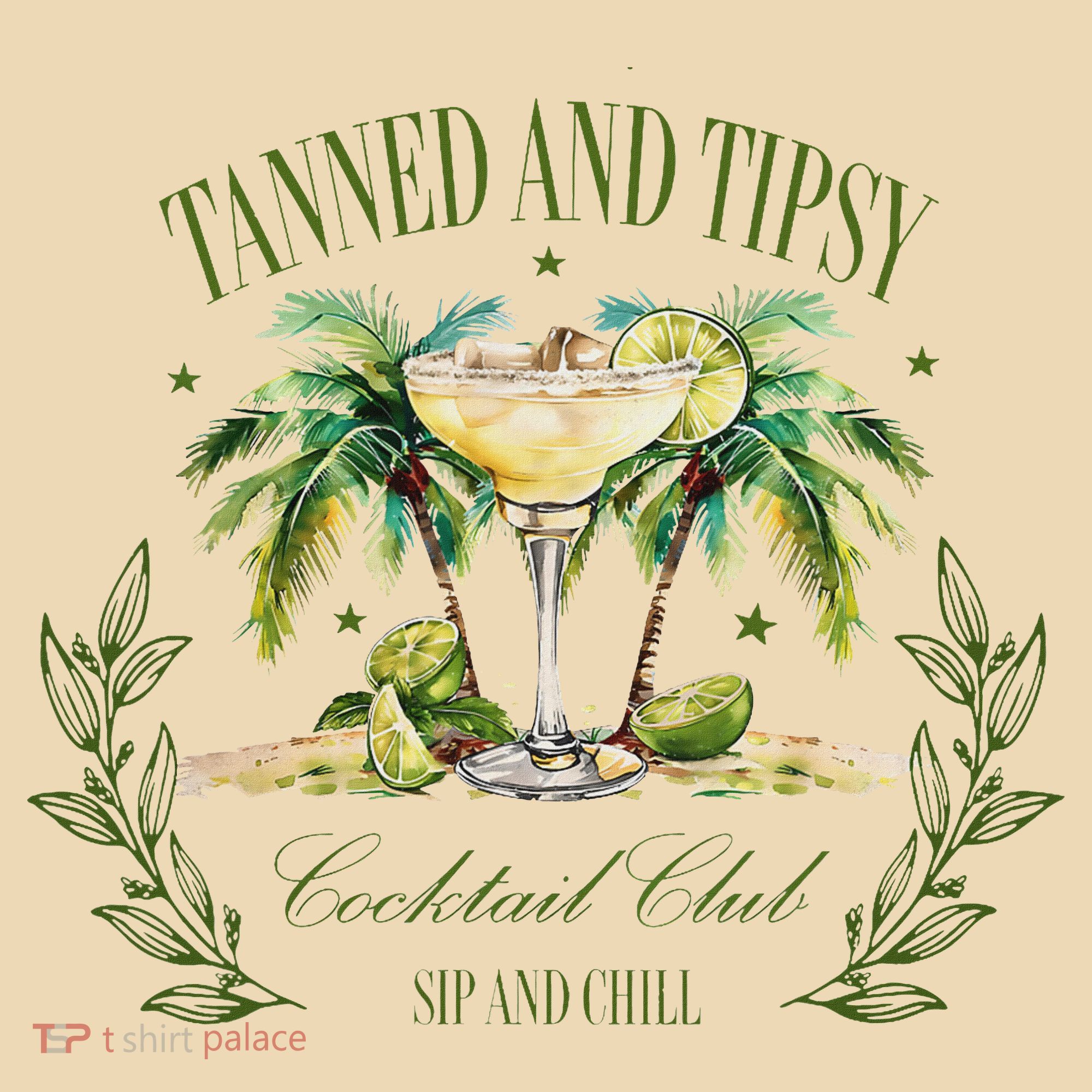 Tanned & Tipsy Cocktail Club Sip & Chill Summer Hawaii Beach Tote Bag