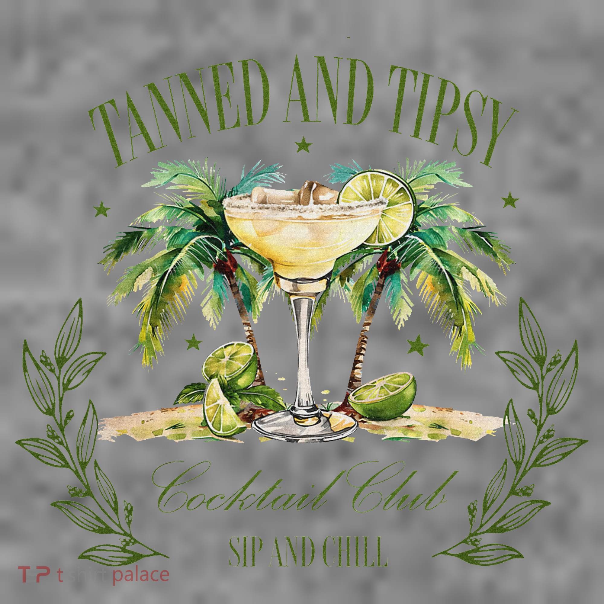 Tanned & Tipsy Cocktail Club Sip & Chill Summer Hawaii Beach Toddler Hoodie