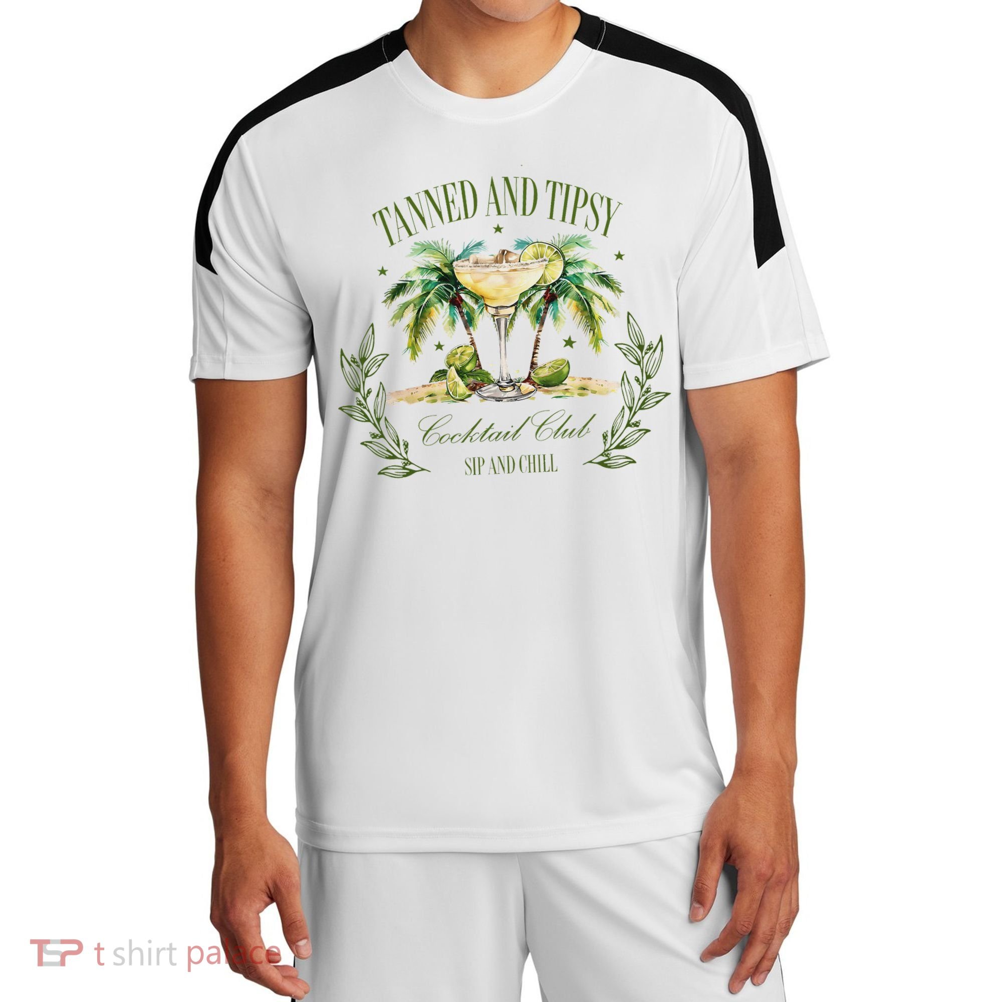 Tanned & Tipsy Cocktail Club Sip & Chill Summer Hawaii Beach Sport-Tek Competitor United Soccer Jersey