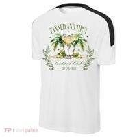 Tanned & Tipsy Cocktail Club Sip & Chill Summer Hawaii Beach Sport-Tek Competitor United Soccer Jersey thumb 2