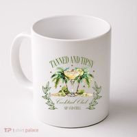 Tanned & Tipsy Cocktail Club Sip & Chill Summer Hawaii Beach Coffee Mug thumb 0