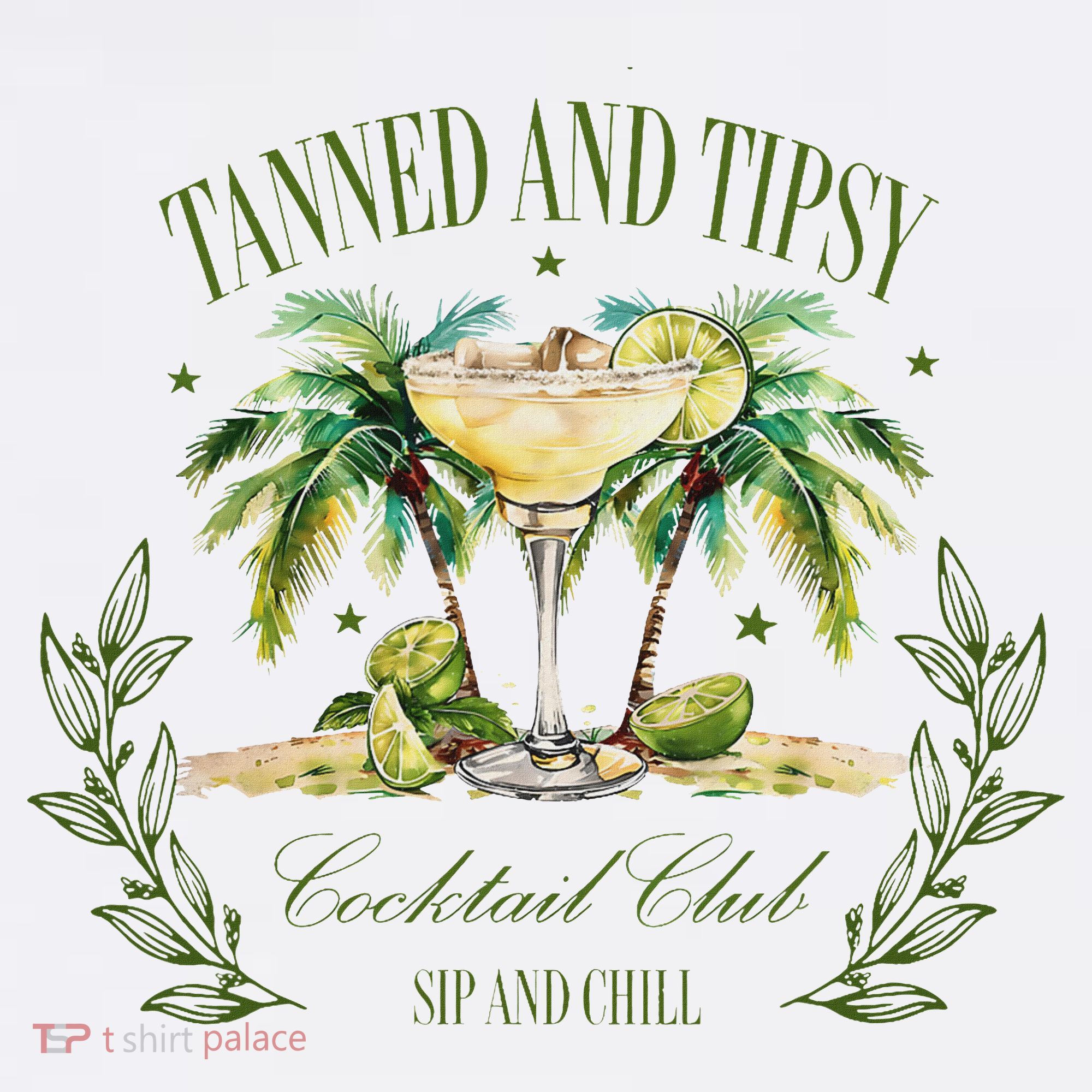 Tanned & Tipsy Cocktail Club Sip & Chill Summer Hawaii Beach Mousepad