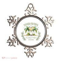 Tanned & Tipsy Cocktail Club Sip & Chill Summer Hawaii Beach Ornament thumb 0