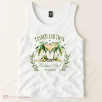 Tanned & Tipsy Cocktail Club Sip & Chill Summer Hawaii Beach Tank Top thumb 2