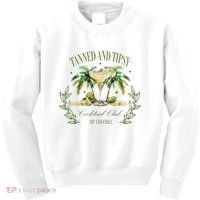 Tanned & Tipsy Cocktail Club Sip & Chill Summer Hawaii Beach Kids Sweatshirt thumb 0