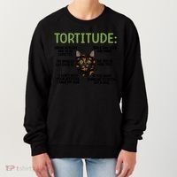 Tortitude Tortie Cat Lover Tortoiseshell Cat Owner Funny Gift Women's Sweatshirt thumb 0